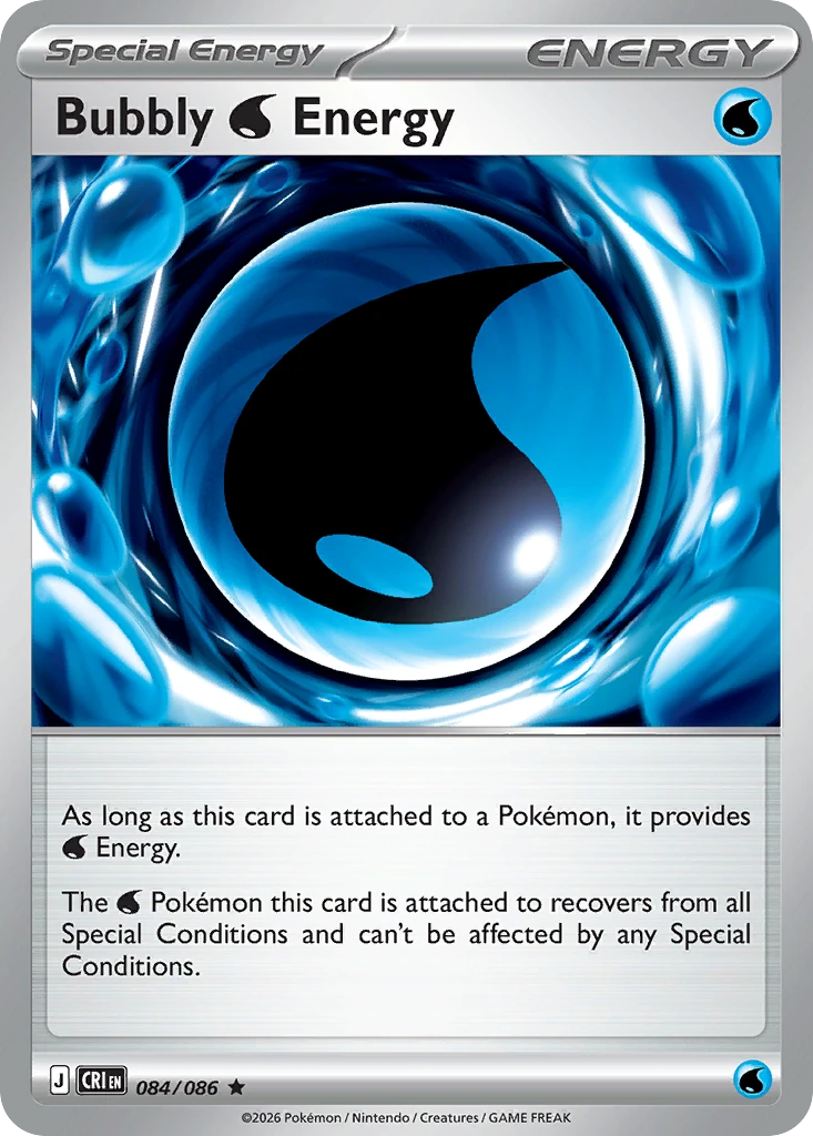 Bubbly Water Energy - Chaos Rising - 084/086 - Holofoil - card