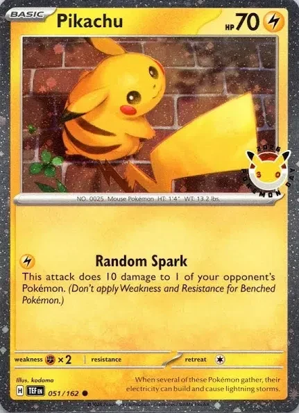 Pikachu (Pokemon Day 2026) - Miscellaneous Cards & Products - 051/162 - Holofoil - card