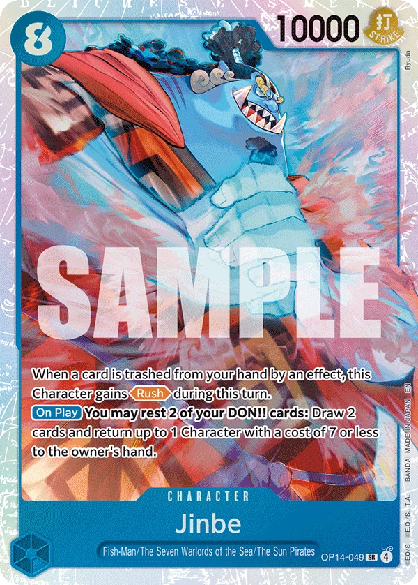 Jinbe - OP14-049 - The Azure Sea's Seven - Foil - card