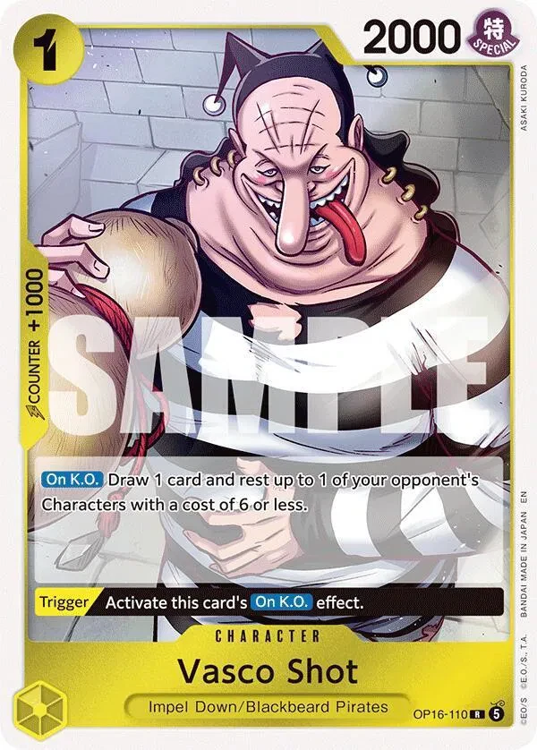 Vasco Shot - The Time of Battle - OP16-110 - Foil - card