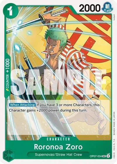Roronoa Zoro (034) - 500 Years in the Future - OP07-034 - card