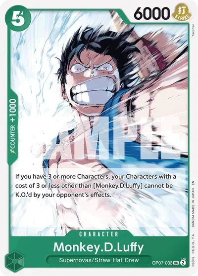 Monkey.D.Luffy (Reprint) - Starter Deck 24: GREEN Jewelry Bonney - OP07-033 - card