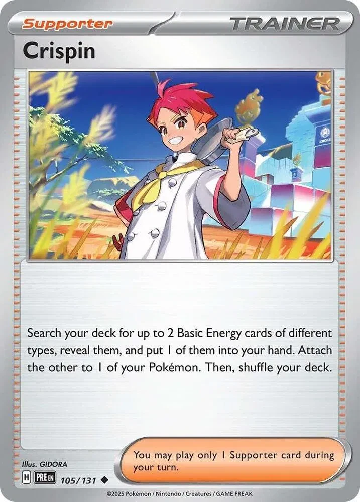 Crispin - Prismatic Evolutions - 105/131 - Reverse Holofoil - card