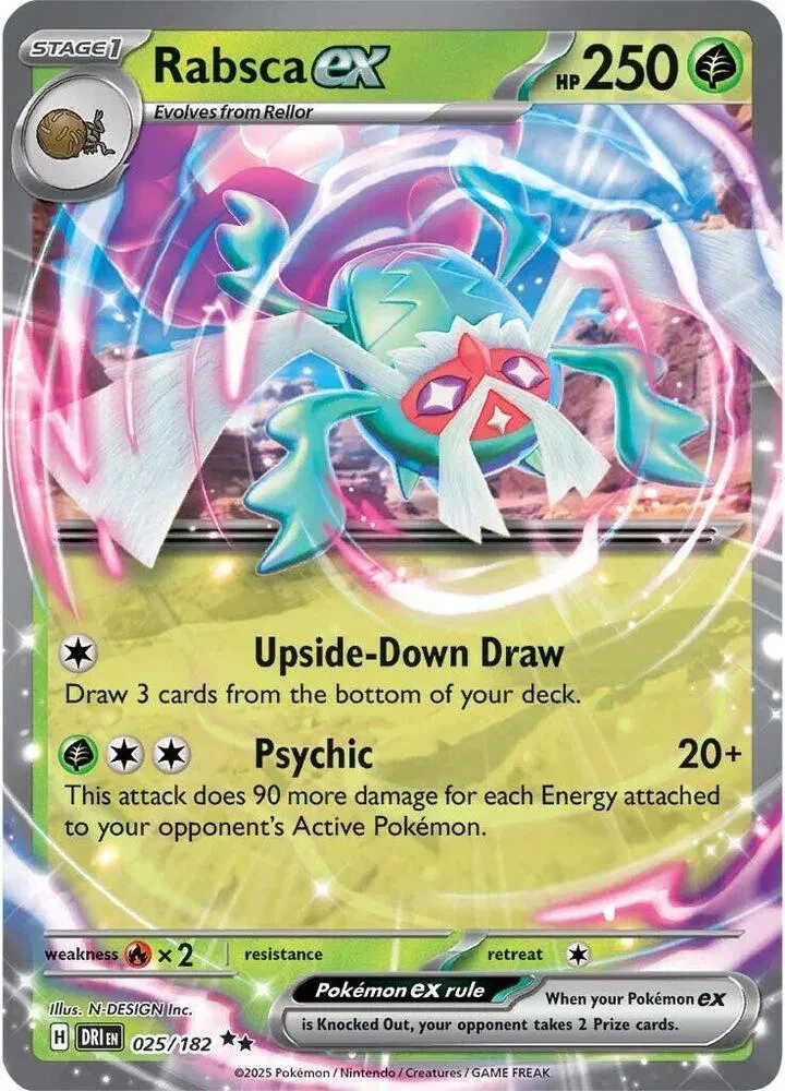 Rabsca ex - Destined Rivals - 025/182 - Holofoil - card