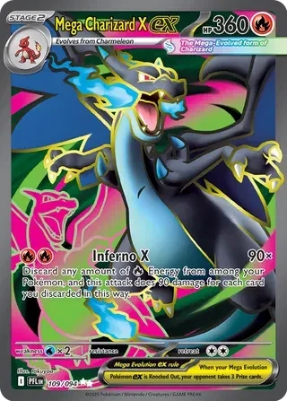 Mega Charizard X ex - Phantasmal Flames - 109/094 - Holofoil - card