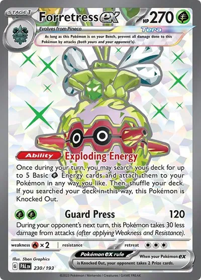 Forretress ex - Paldea Evolved - 230/193 - Holofoil - card