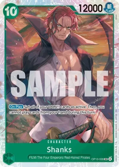 Shanks (028) - Carrying On His Will - OP13-028 - Foil - card