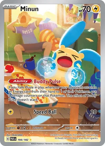 Minun - Paradox Rift - 194/182 - Holofoil - card