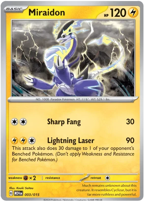 Miraidon - McDonald's Promos 2024 - 003/015 - Holofoil - card