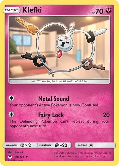 Klefki - Forbidden Light - 89 - Reverse Holofoil - card