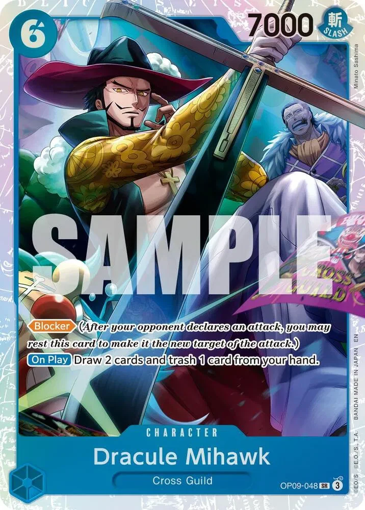 Dracule Mihawk - OP09-048 (Reprint) - Premium Booster -The Best- Vol. 2 - Foil - card