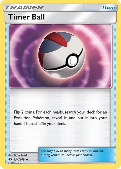 Timer Ball - Sun & Moon Base Set - 134 - card
