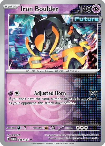 Iron Boulder (Poke Ball Pattern) - Prismatic Evolutions - 046/131 - Holofoil - card