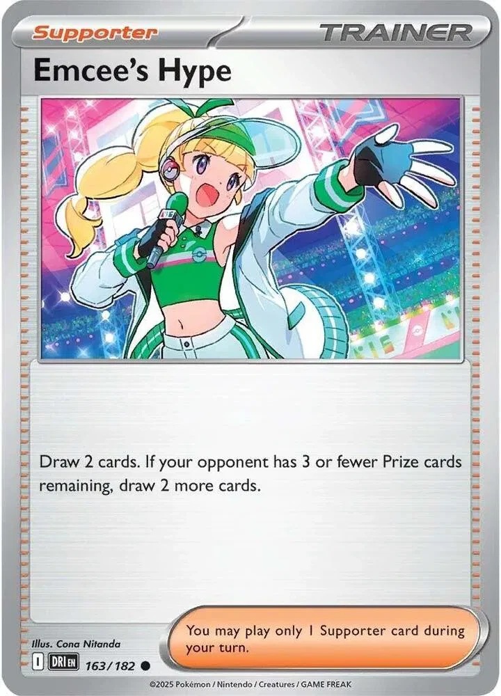 Emcee's Hype - Destined Rivals - 163/182 - Reverse Holofoil - card
