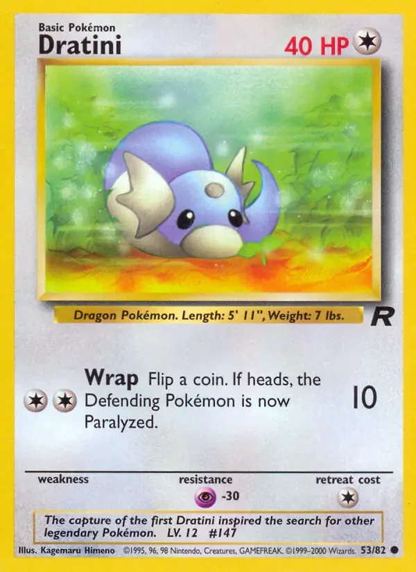 Dratini - Team Rocket - 53 - Unlimited - card