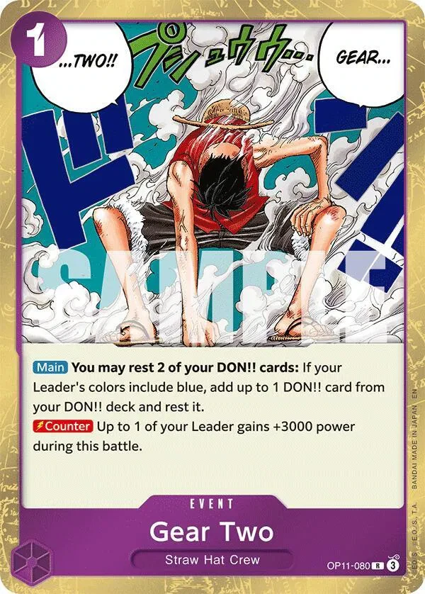 Gear Two - A Fist of Divine Speed - OP11-080 - Foil - card