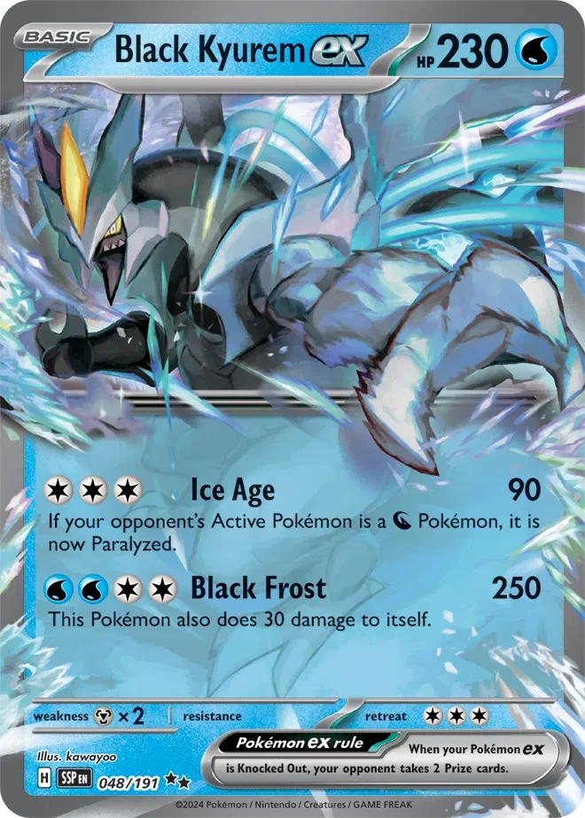 Black Kyurem ex - Surging Sparks - 048/191 - Holofoil - card