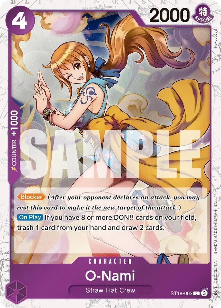 O-Nami (Pirate Foil) - Premium Booster -The Best- Vol. 2 - ST18-002 - Foil - card