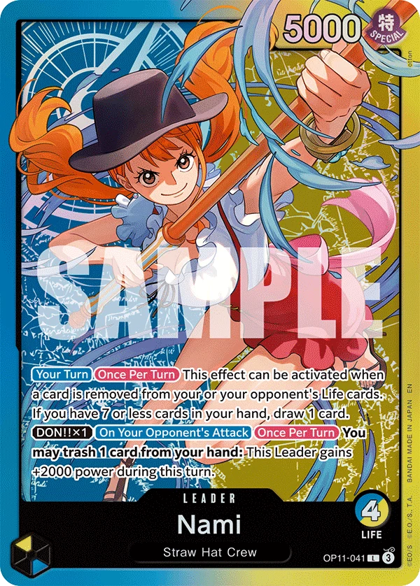 Nami - OP11-041 (Nami Deck) - Learn Together Deck Set - Foil - card