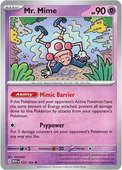 Mr. Mime - SV: 151 - 122/165 - Holofoil - card