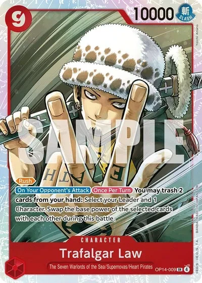 Trafalgar Law - OP14-009 - The Azure Sea's Seven - Foil - card