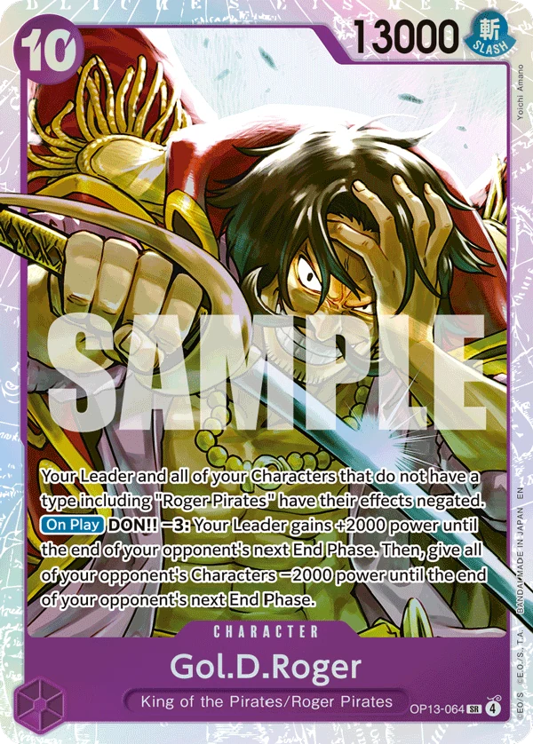 Gol.D.Roger (064) - Carrying On His Will - OP13-064 - Foil - card