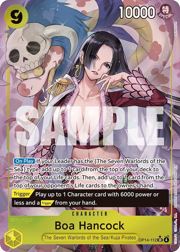 Boa Hancock - OP14-112 (Alternate Art) - The Azure Sea's Seven - Foil - card