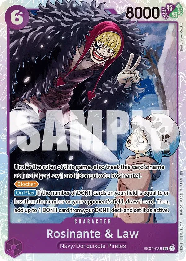 Rosinante & Law - The Azure Sea's Seven - EB04-038 - Foil - card