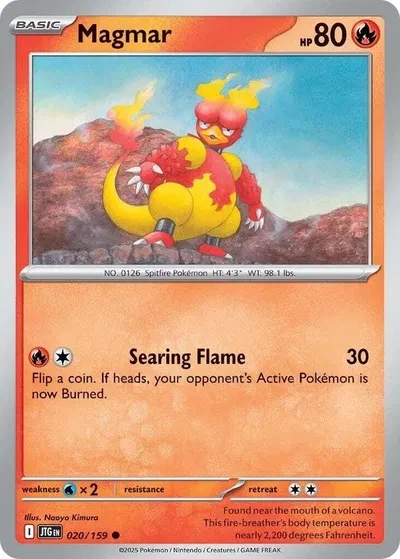 Magmar - Journey Together - 020/159 - Reverse Holofoil - card