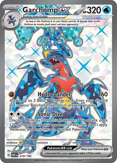 Garchomp ex - Paradox Rift - 219/182 - Holofoil - card