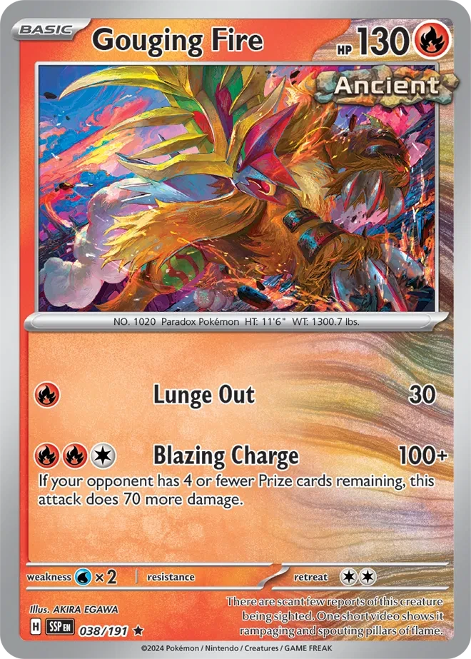 Gouging Fire - Surging Sparks - 038/191 - Holofoil - card