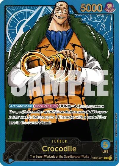 Crocodile (Premium Card Collection -Leader Collection-) - One Piece Promotion Cards - ST03-001 - Foil - card