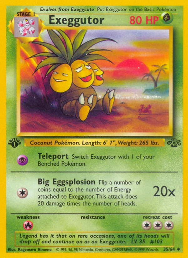 Exeggutor - Jungle - 35 - Unlimited - card