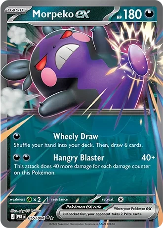 Morpeko ex - Pitch Black - 055/084 - Holofoil - card
