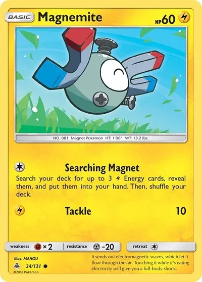 Magnemite - Forbidden Light - 34 - Reverse Holofoil - card