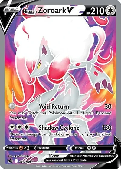 Hisuian Zoroark V - Sword & Shield Promo - SWSH297 - Holofoil - card