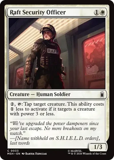 Raft Security Officer - Marvel Super Heroes - 33 - Foil - card
