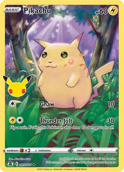 Pikachu - Celebrations - 005/025 - Holofoil - card