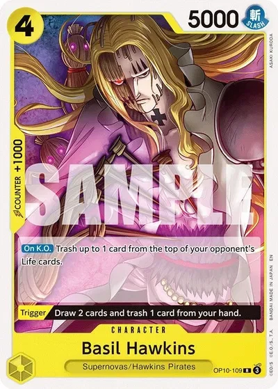 Basil Hawkins - Starter Deck 36: YELLOW Eustass”Captain”Kid - OP10-109 - card