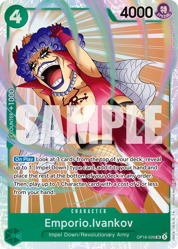 Emporio.Ivankov (026) - The Time of Battle - OP16-026 - Foil - card