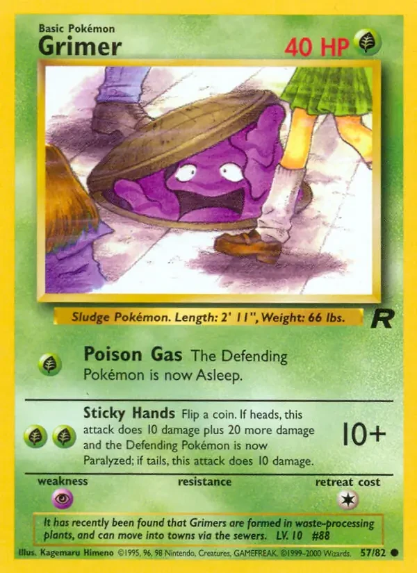 Grimer - Team Rocket - 57 - Unlimited - card