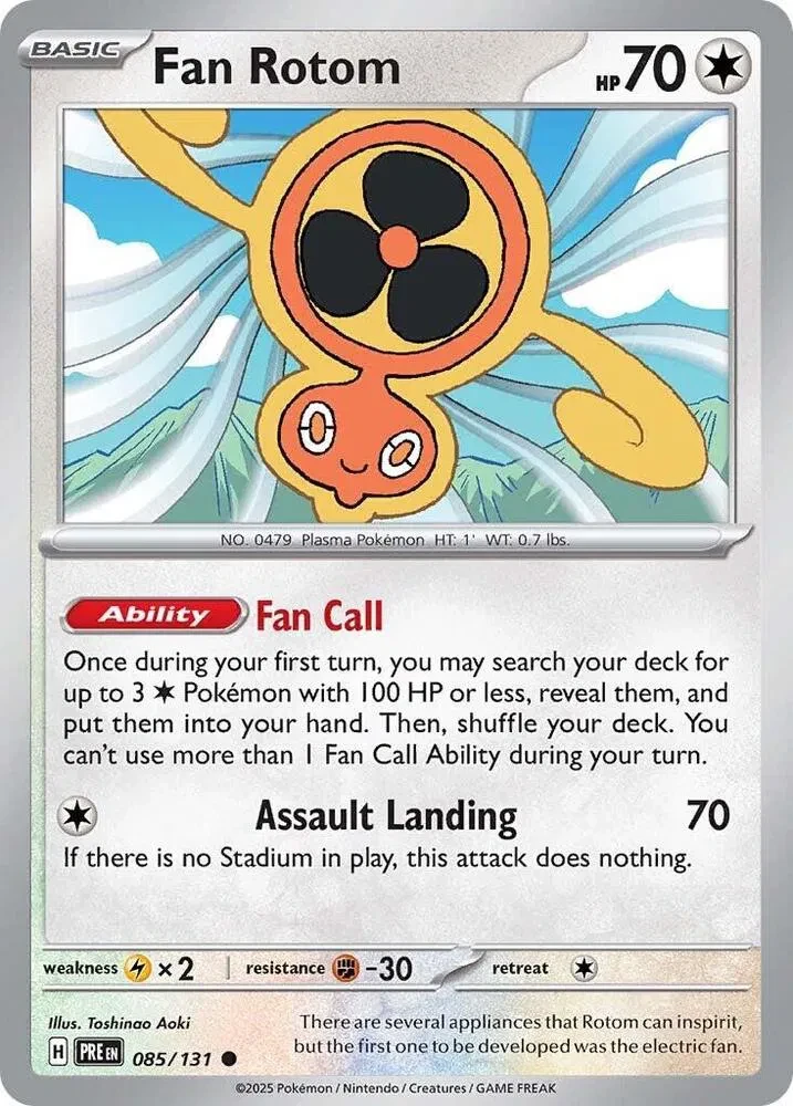 Fan Rotom - Prismatic Evolutions - 085/131 - Reverse Holofoil - card
