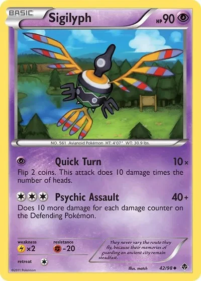 Sigilyph (42) - Emerging Powers - card