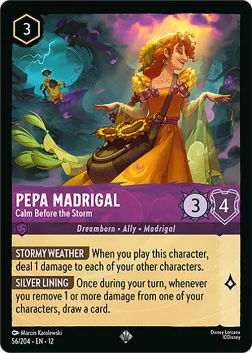Pepa Madrigal - Calm Before the Storm - Wilds Unknown - 56/204 - Cold Foil - card