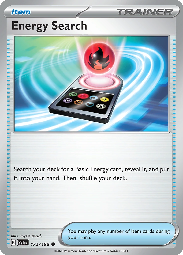 Energy Search - Scarlet & Violet Base Set - 172/198 - Reverse Holofoil - card