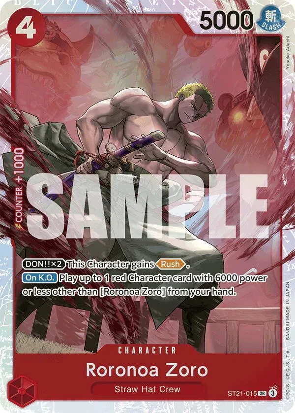 Roronoa Zoro - Starter Deck EX: Gear 5 - ST21-015 - Foil - card