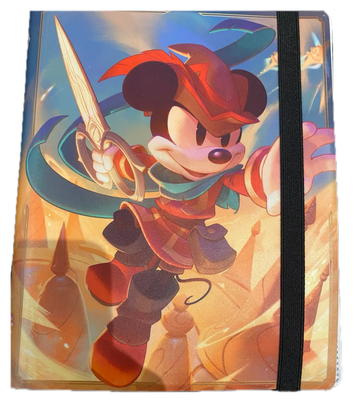 Official Disney Lorcana Mickey Mouse Card Binder - Disney Lorcana Accessories - Mickey Mouse illustrated portfolio - Accessory