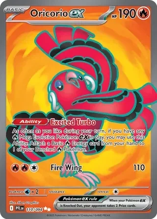 Oricorio ex - Phantasmal Flames - 110/094 - Holofoil - card