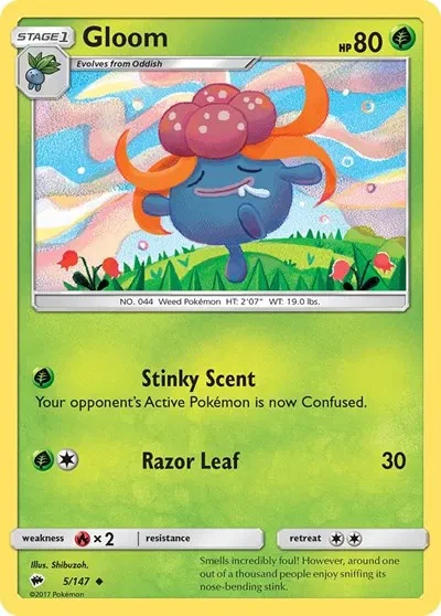 Gloom - Burning Shadows - 5/147 - Reverse Holofoil - card