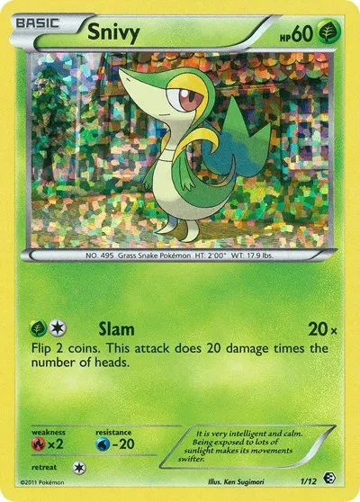 Snivy - McDonald's Promos 2011 - 1 - Holofoil - card